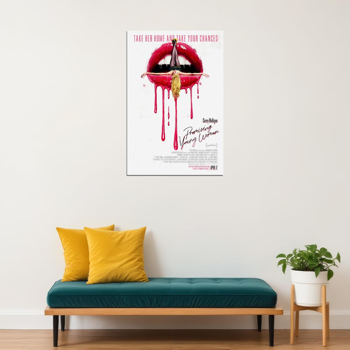 Promising Young Woman Movie Sexy Girl Drama Thriller Poster Wall Art Print Home Wall Decor - xonomax