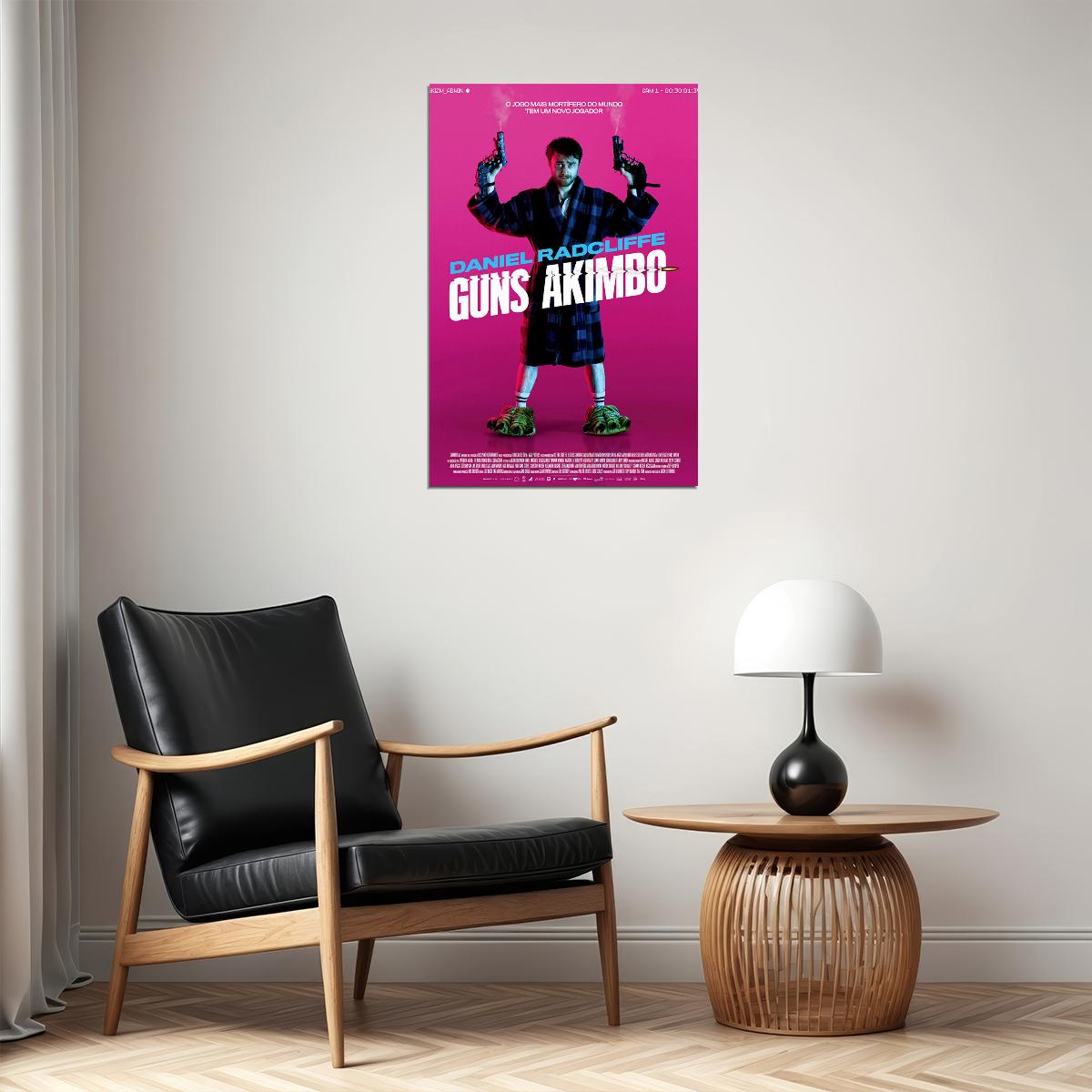 Guns Akimbo 2020 Movie Crime Action Comedy Poster Wall Art Print Home Wall Decor - xonomax