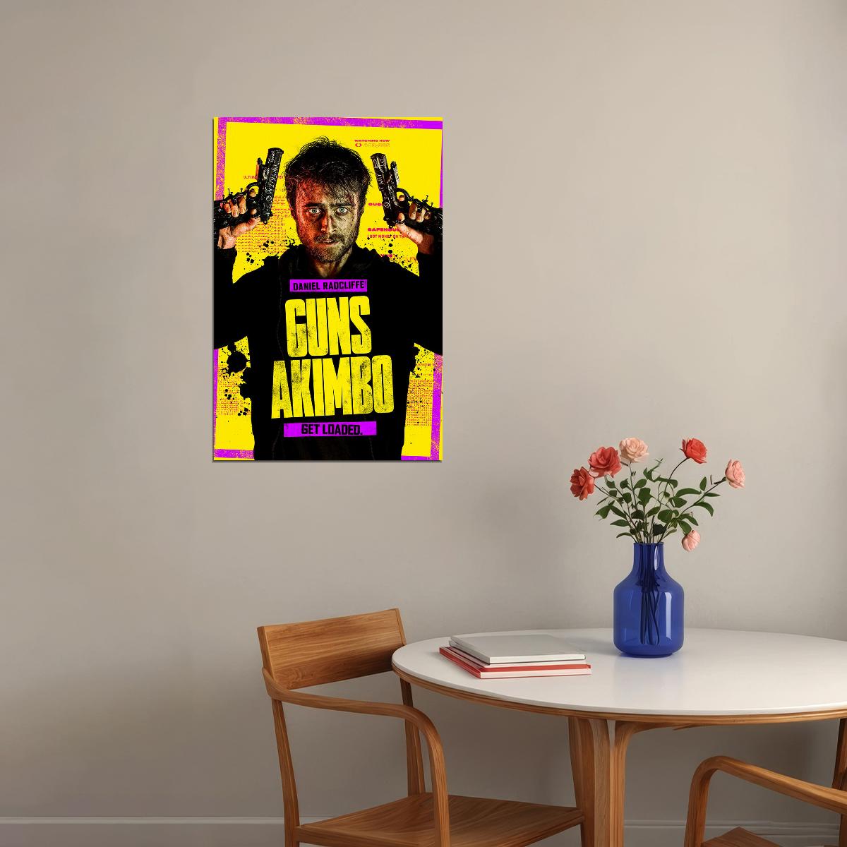 Guns Akimbo Movie 2020 Korea Comedy Crime Action Poster Wall Art Print Home Wall Decor - xonomax