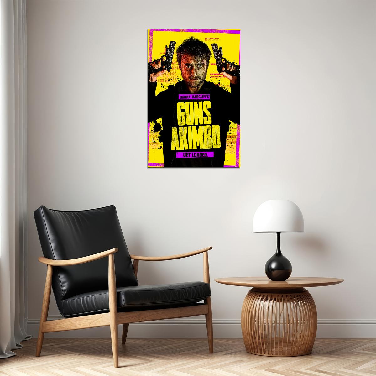 Guns Akimbo Movie 2020 Korea Comedy Crime Action Poster Wall Art Print Home Wall Decor - xonomax