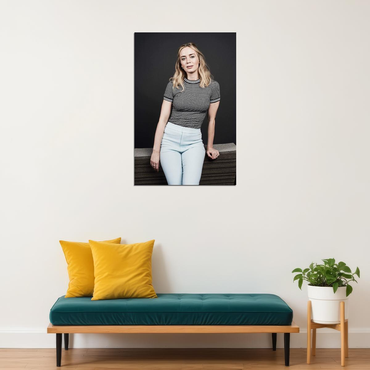 Emily Blunt Blonde British Actress Poster Wall Art Print Home Wall Decor - xonomax