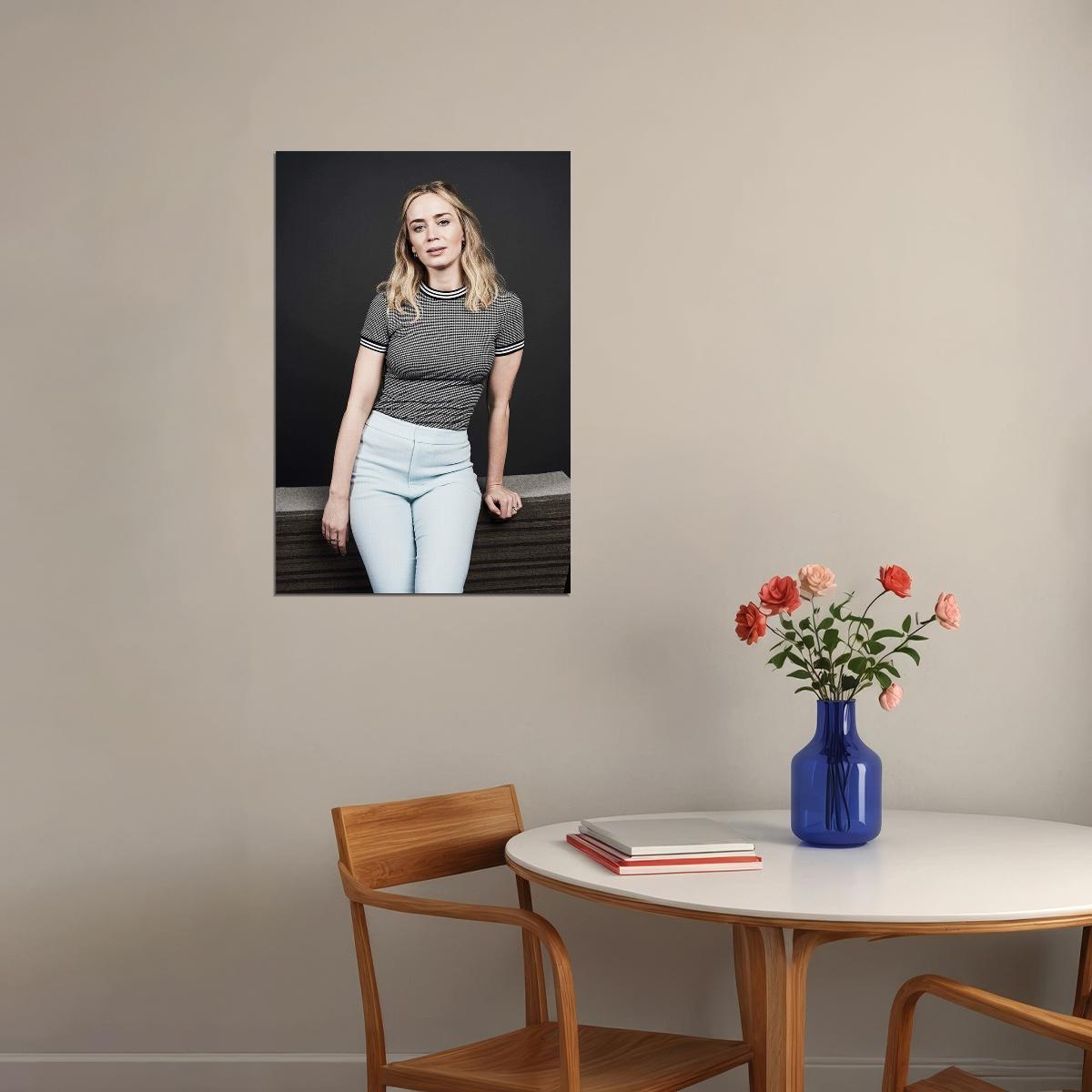 Emily Blunt Blonde British Actress Poster Wall Art Print Home Wall Decor - xonomax