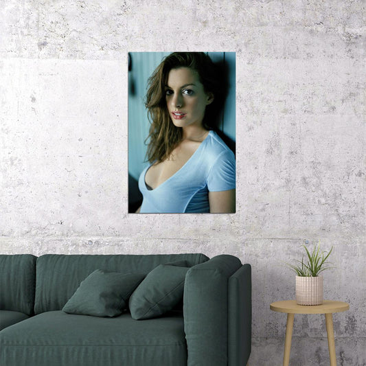Anne Hathaway American Singer And Artist Poster Wall Art Print Home Wall Decor - xonomax