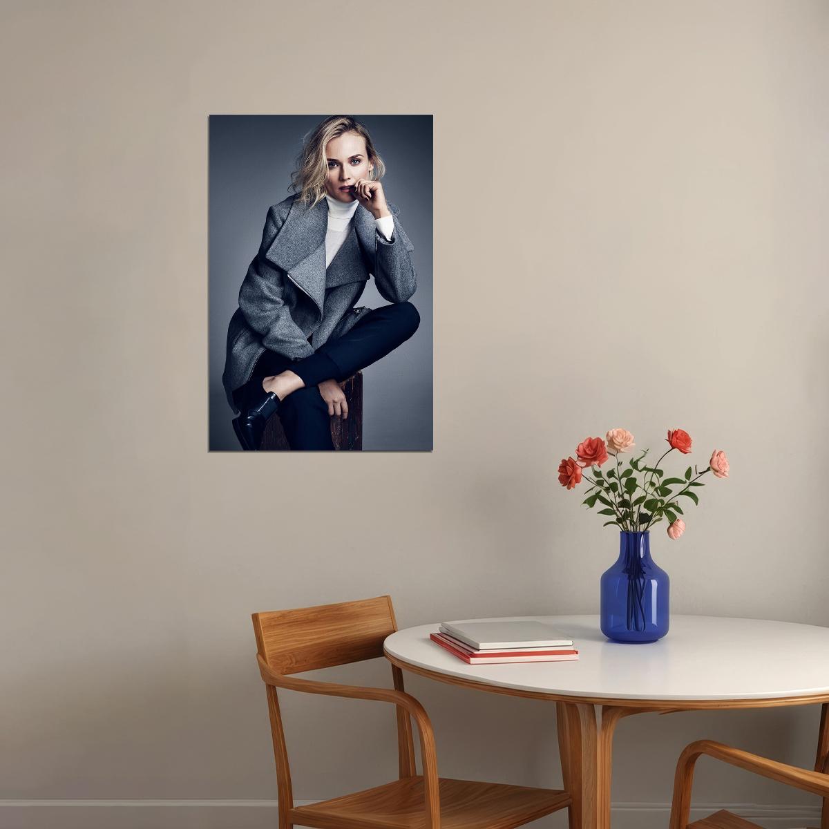 Diane Kruger German Model And Actress Poster Wall Art Print Home Wall Decor - xonomax