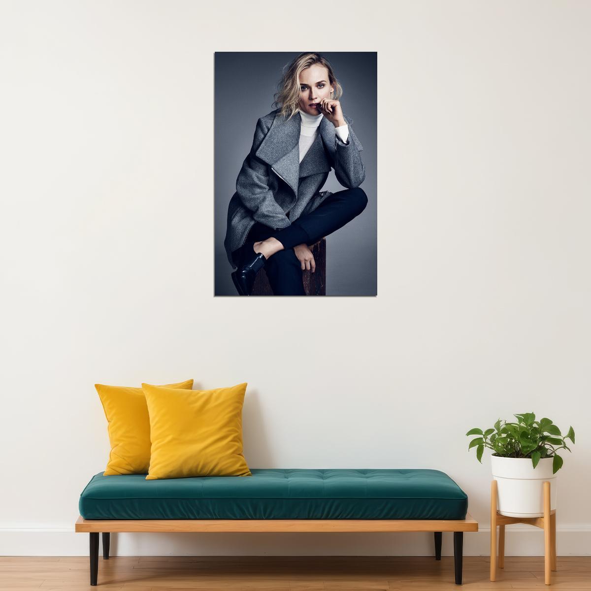 Diane Kruger German Model And Actress Poster Wall Art Print Home Wall Decor - xonomax