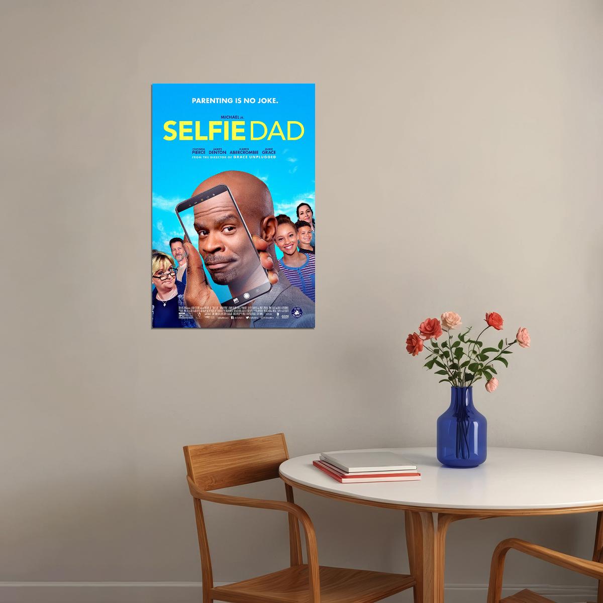 Selfie Dad Movie Comedy Family 2020 Poster Wall Art Print Home Wall Decor - xonomax