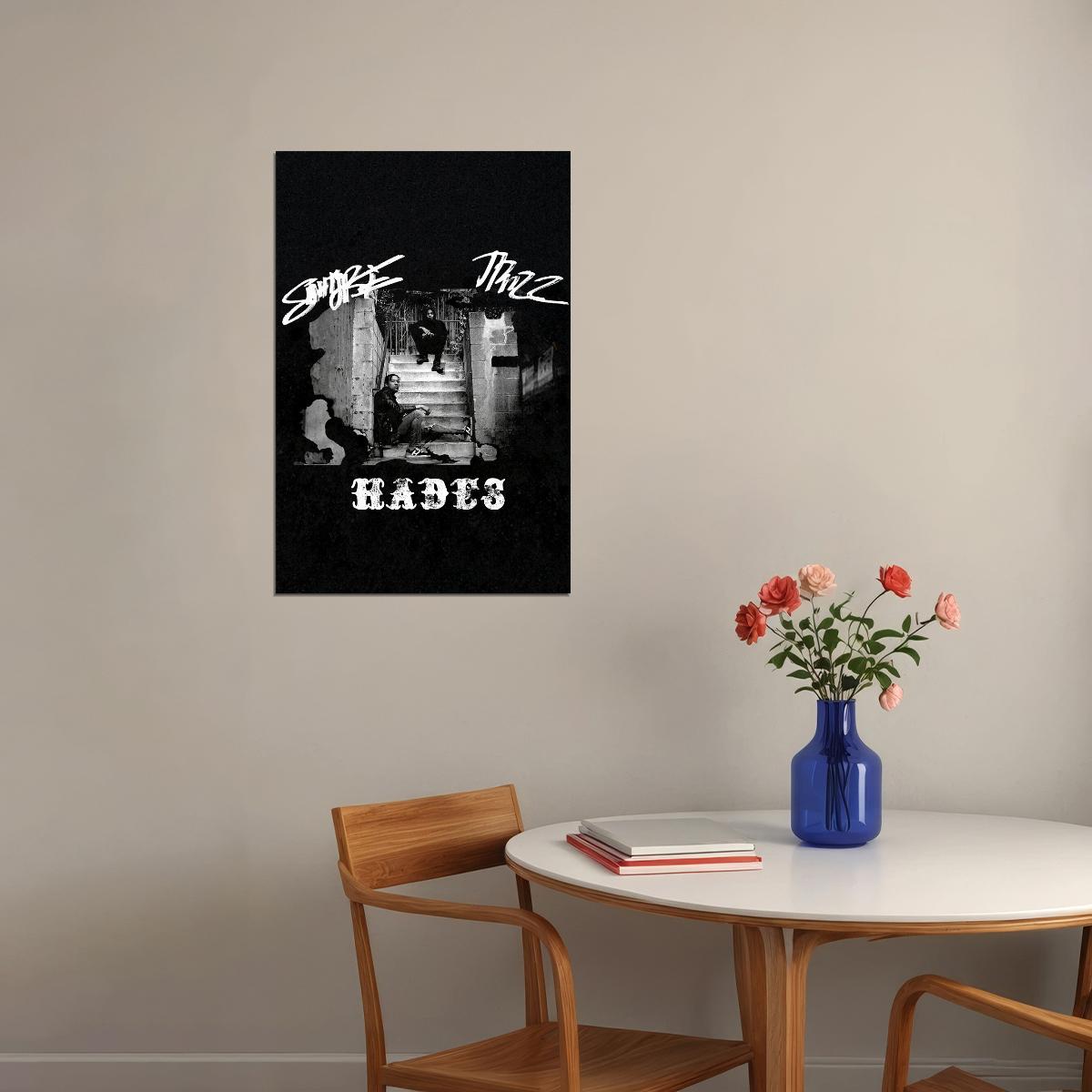 Trizz And Sahtyre Hades Rap 2020 Music Album Cover Poster Wall Art Print Home Wall Decor - xonomax