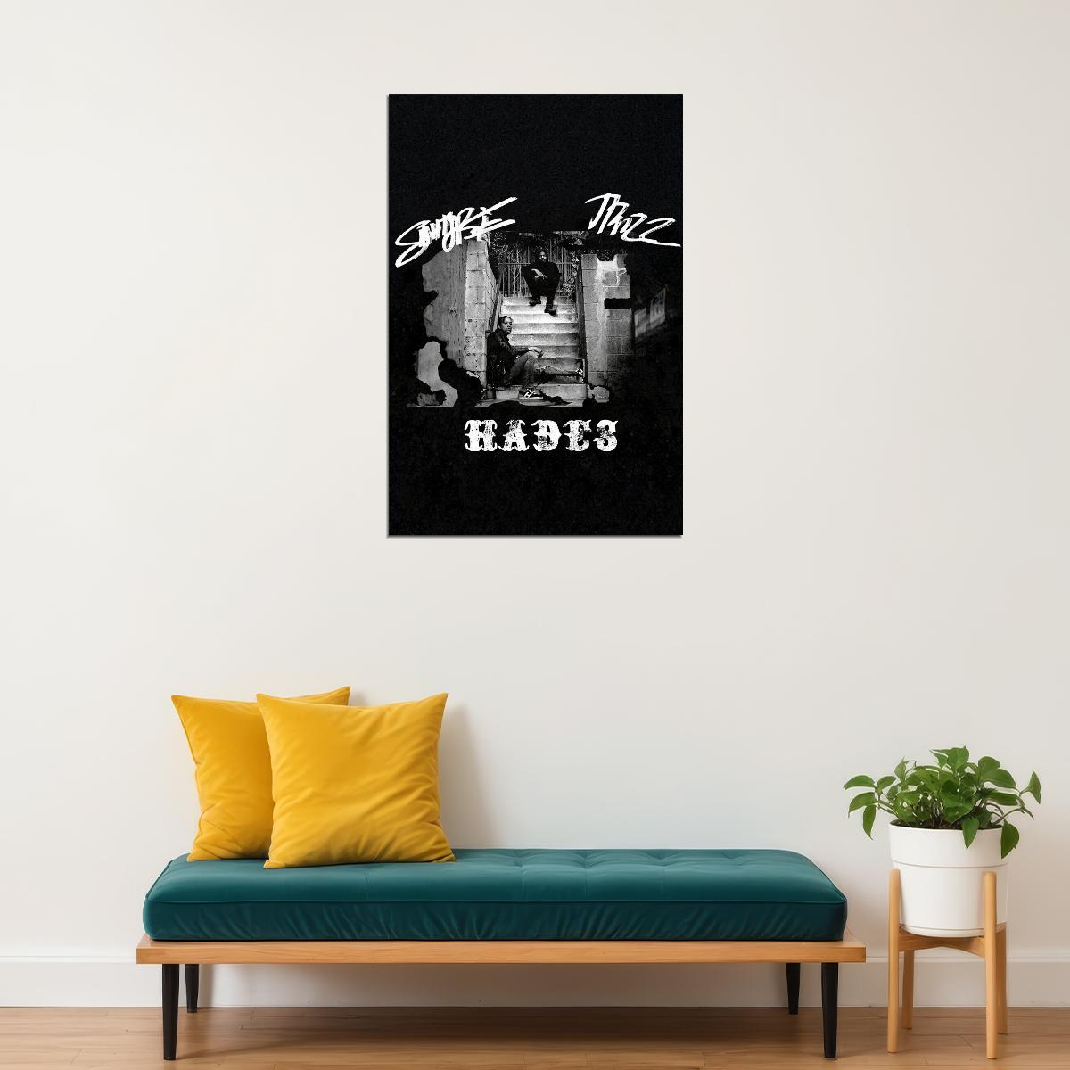 Trizz And Sahtyre Hades Rap 2020 Music Album Cover Poster Wall Art Print Home Wall Decor - xonomax