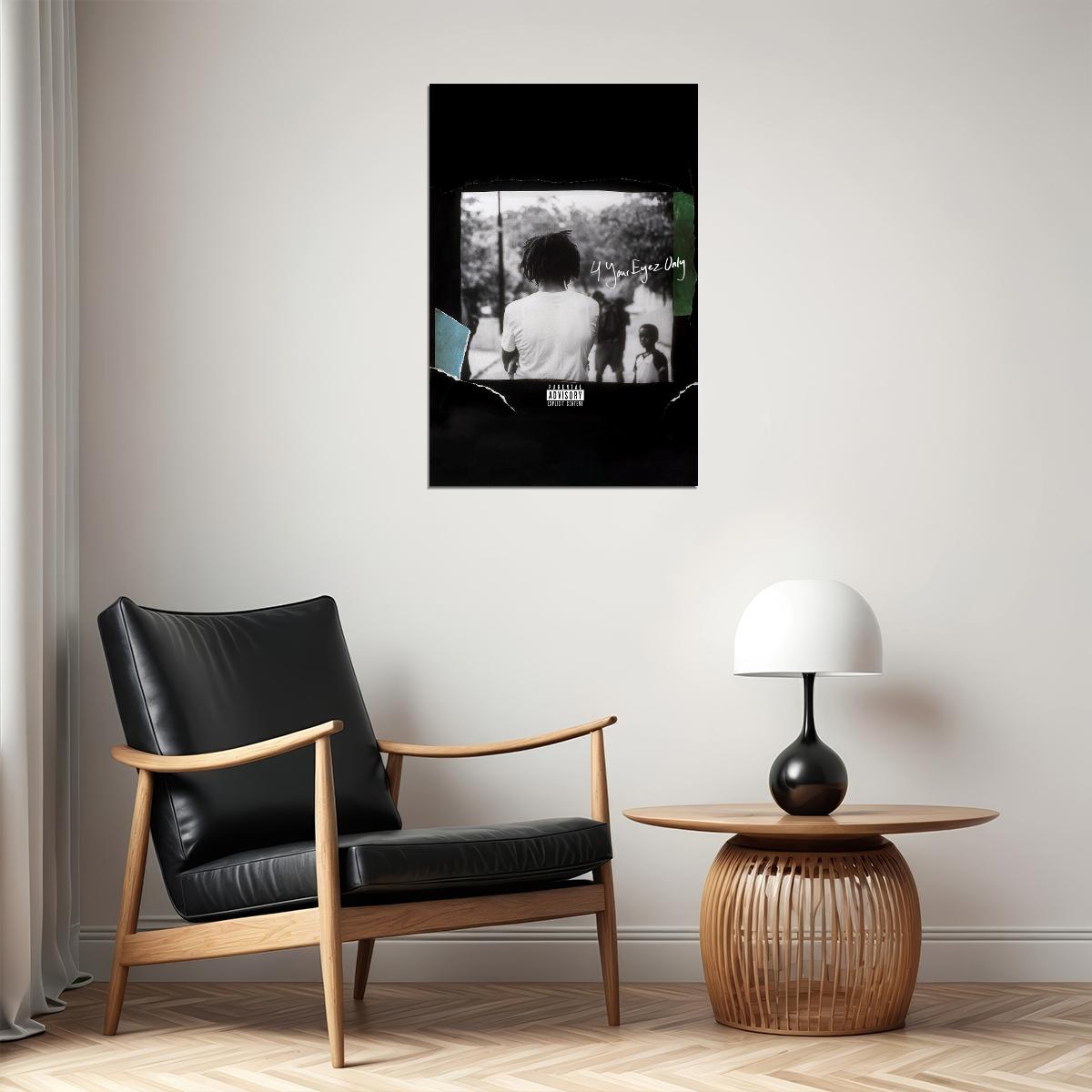 J Cole 4 Your Eyez Only World Tour Rapper Poster Wall Art Print Home Wall Decor - xonomax