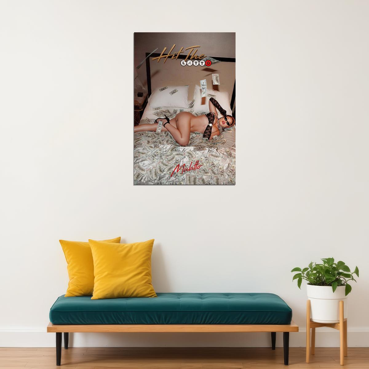 Mulatto Hit The Latto 2020 Rap Album Singer Poster Wall Art Print Home Wall Decor - xonomax
