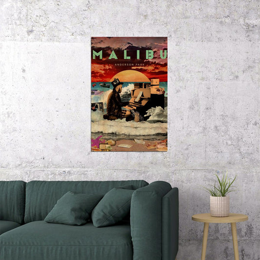 Anderson Paak Malibu 2020 Rap Album Singer Poster Wall Art Print Home Wall Decor - xonomax