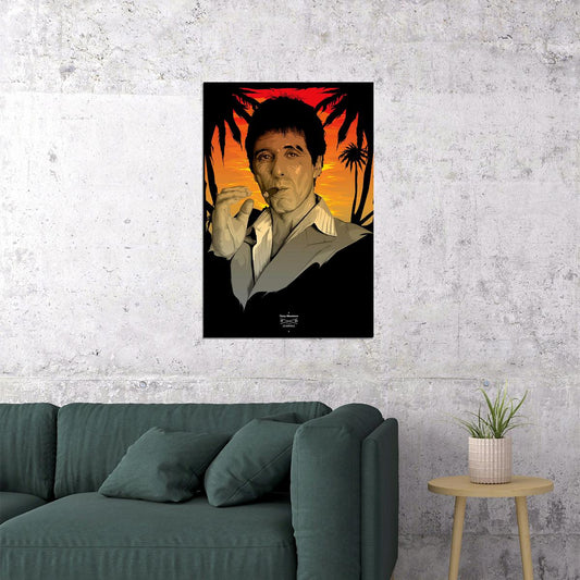 Hot Scarface Hot Classic Movie Film Crime Poster Wall Art Print Home Wall Decor - xonomax