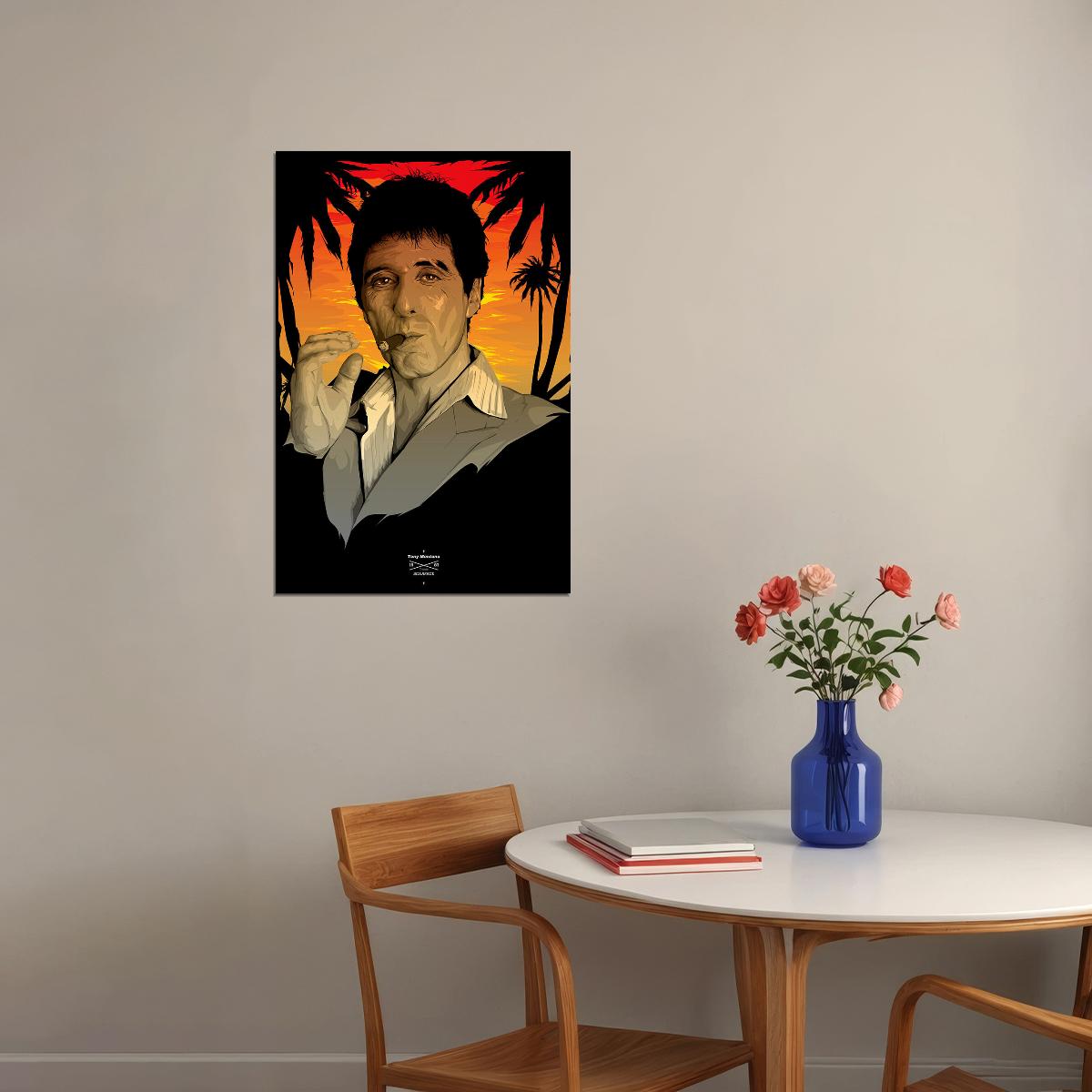 Hot Scarface Hot Classic Movie Film Crime Poster Wall Art Print Home Wall Decor - xonomax