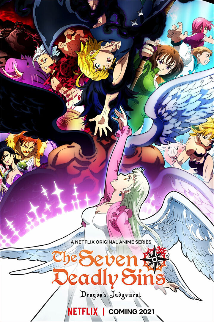 Hot The Seven Deadly Sins Animation Action Poster Wall Art Print Home Wall Decor