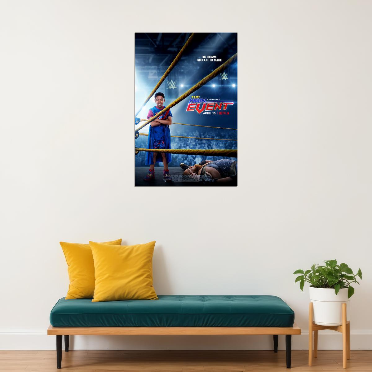 The Main Event Movie 2020 Tv Show Action Comedy Poster Wall Art Print Home Wall Decor - xonomax