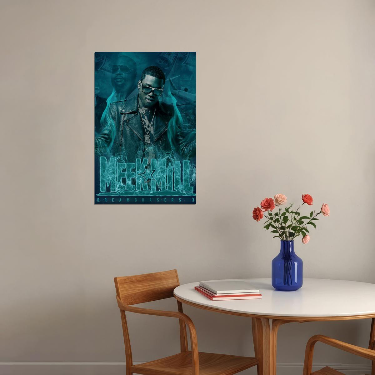 Meek Mill Dc4 Dreamchasers 4 Rap Artist Music 2020 Poster Wall Art Print Home Wall Decor - xonomax