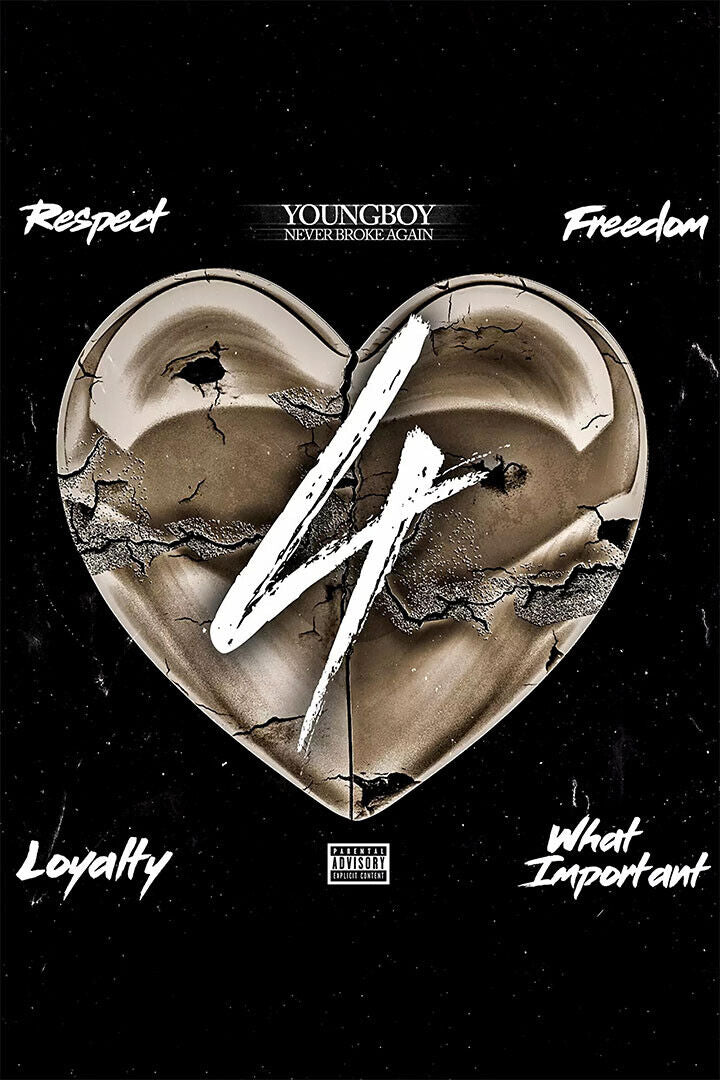 Young Boy Respect Freedom Rap Artist Music 2020 Poster Wall Art Print Home Wall Decor - xonomax
