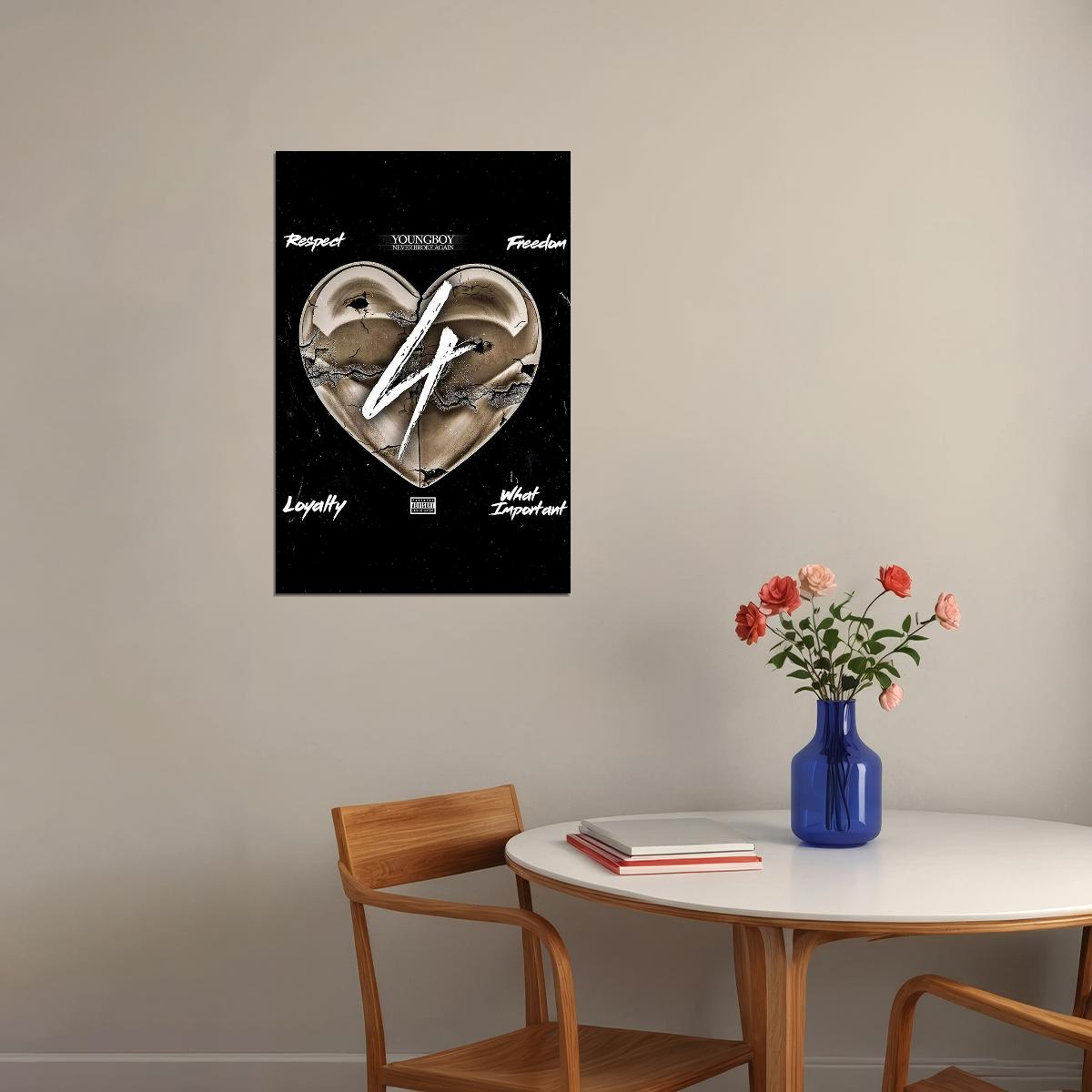 Young Boy Respect Freedom Rap Artist Music 2020 Poster Wall Art Print Home Wall Decor - xonomax