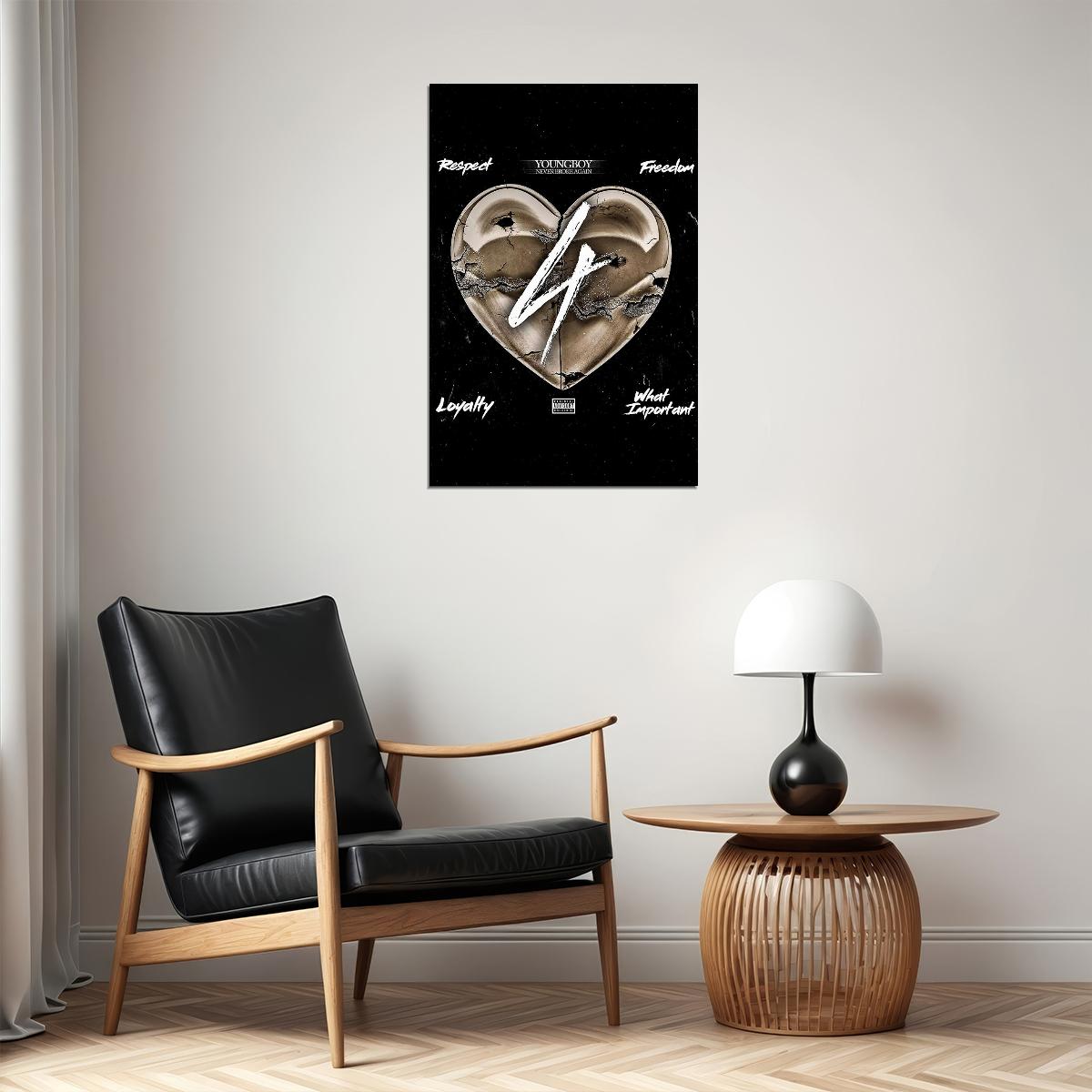 Young Boy Respect Freedom Rap Artist Music 2020 Poster Wall Art Print Home Wall Decor - xonomax
