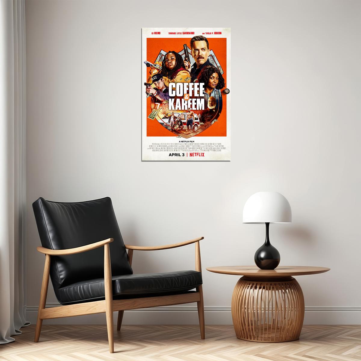Coffee And Kareem Movie 2020 April Action Comedy Poster Wall Art Print Home Wall Decor - xonomax