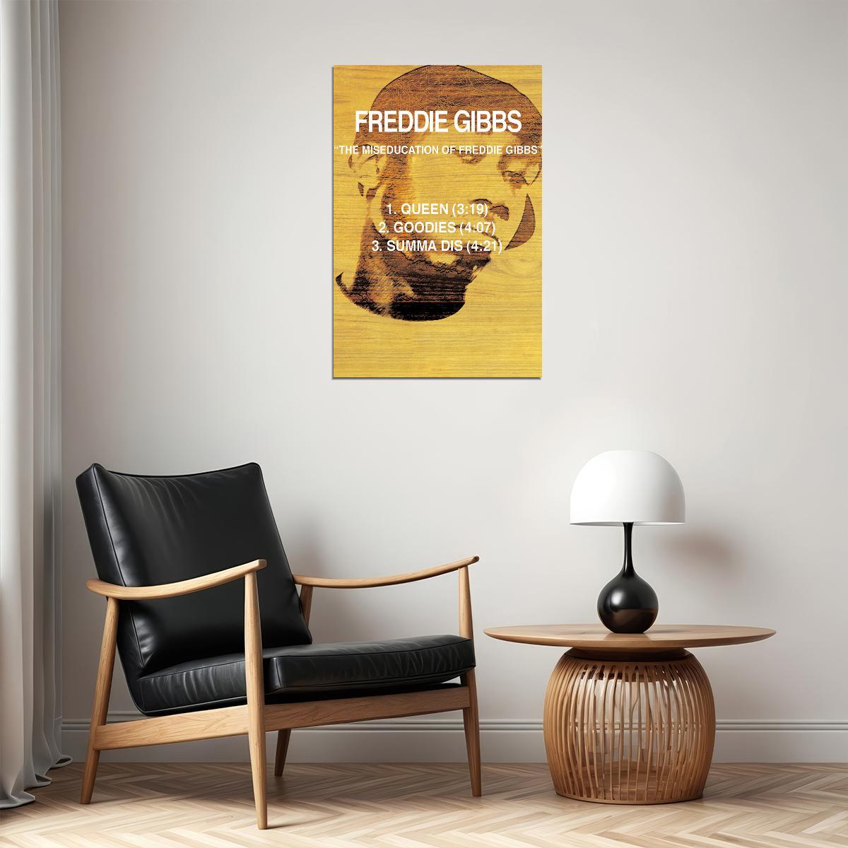 Freddie Gibbs Freddie 2020 Rap Album Singer Poster Wall Art Print Home Wall Decor - xonomax