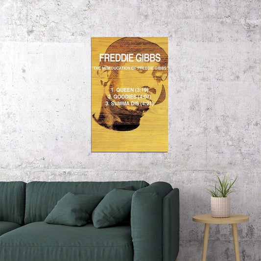 Freddie Gibbs Freddie 2020 Rap Album Singer Poster Wall Art Print Home Wall Decor - xonomax