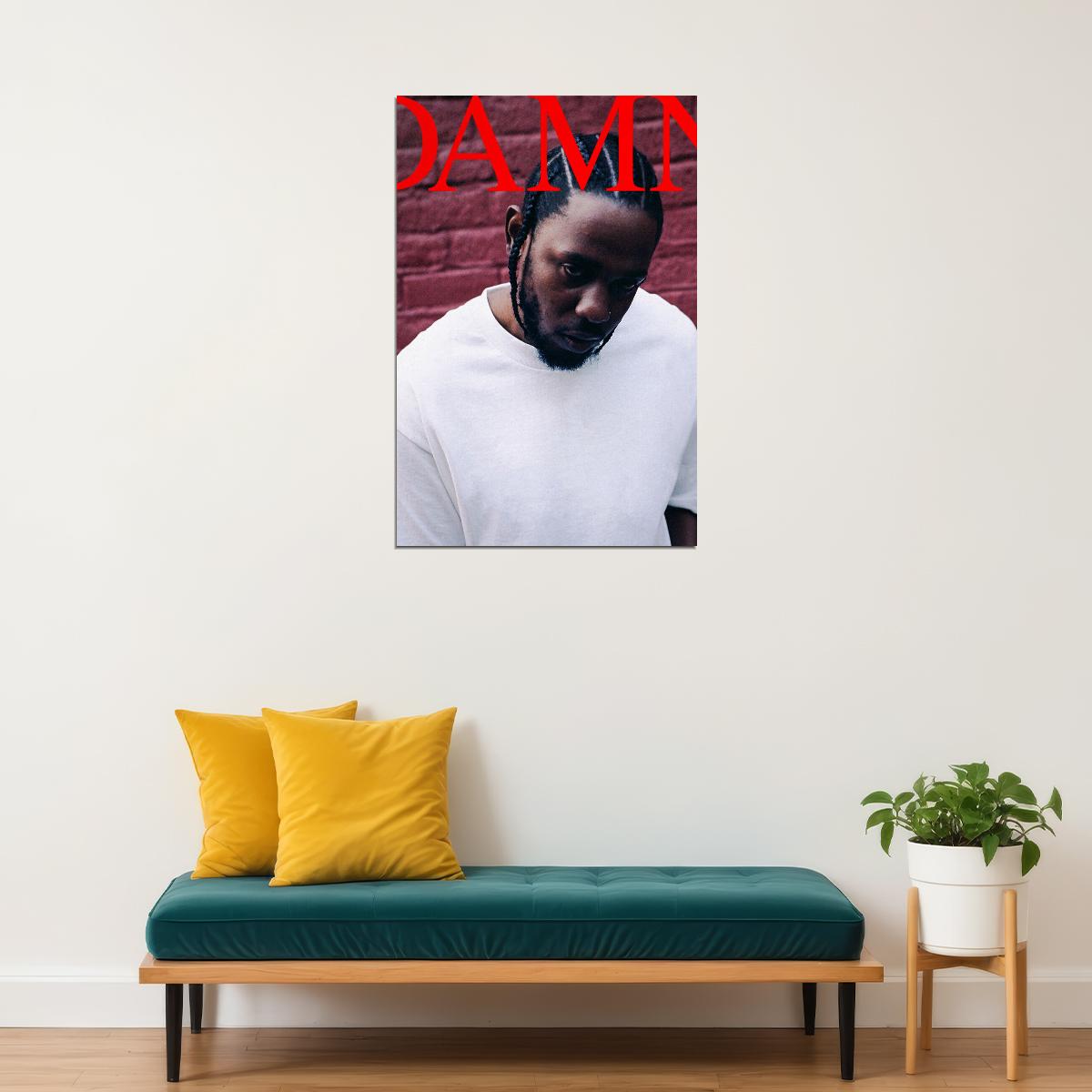 Kendrick Lamar Damn 2020 Rap Album Singer Poster Wall Art Print Home Wall Decor - xonomax