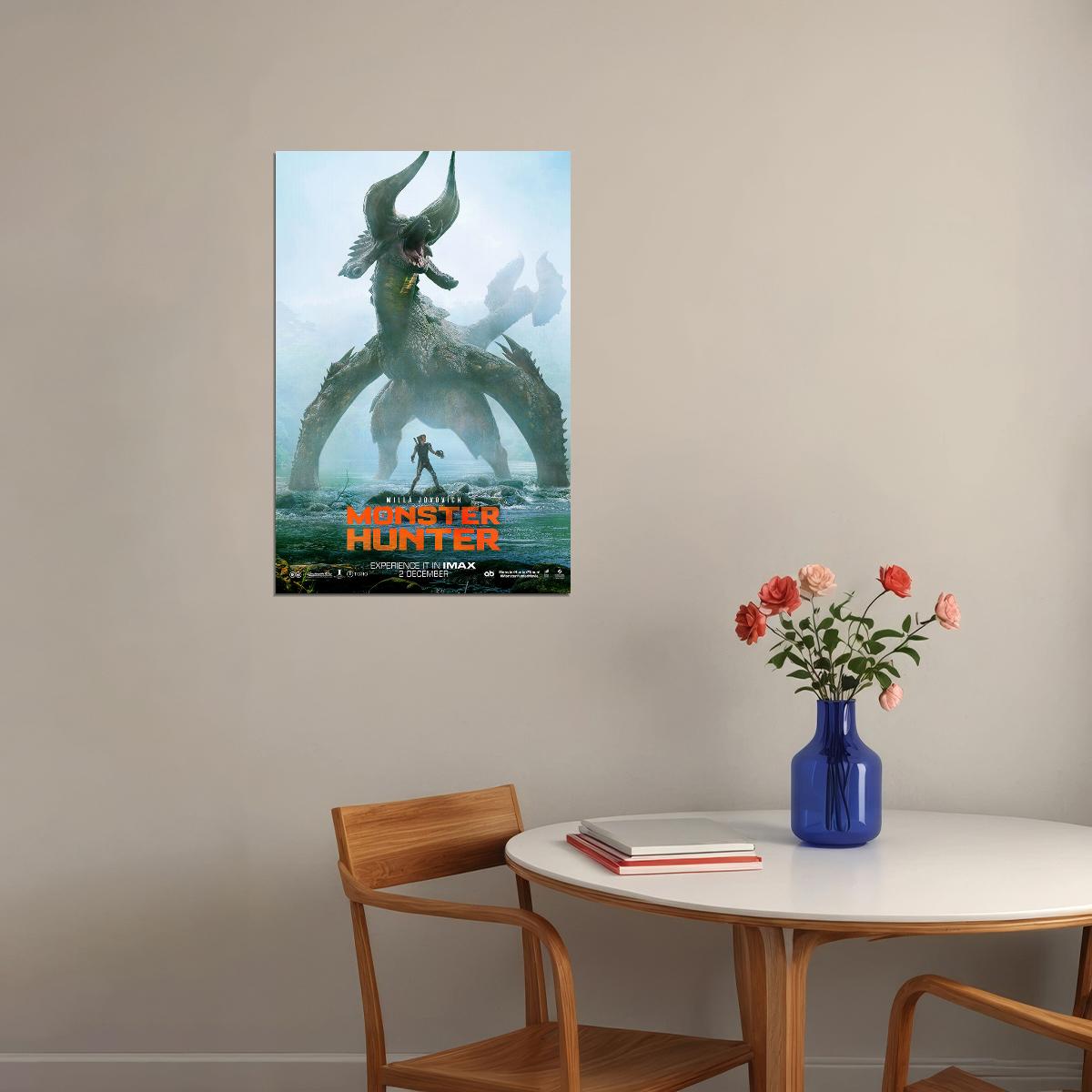 Monster Hunter Movie Milla Jovovich Adventure Poster Wall Art Print Home Wall Decor - xonomax