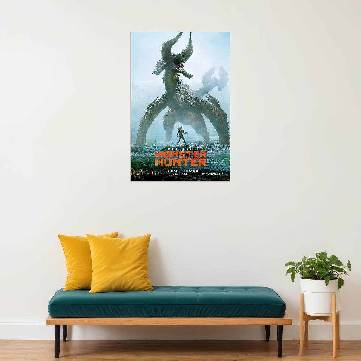 Monster Hunter Movie Milla Jovovich Adventure Poster Wall Art Print Home Wall Decor - xonomax