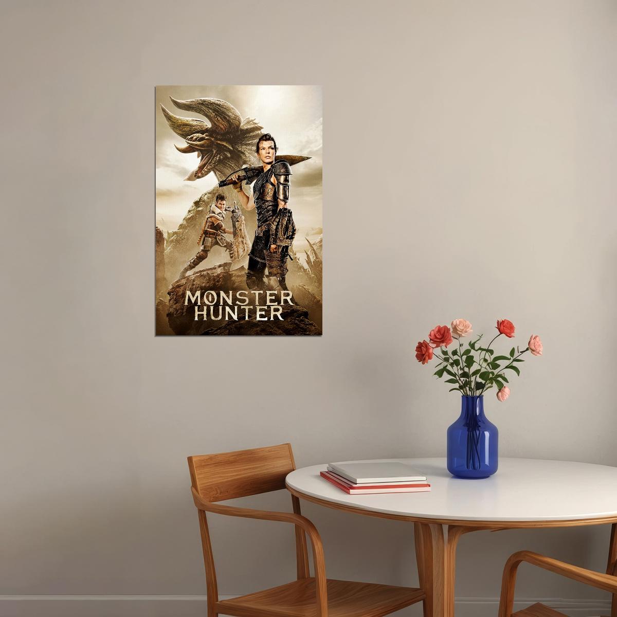 Monster Hunter Movie Milla Jovovich Fantasy Poster Wall Art Print Home Wall Decor - xonomax