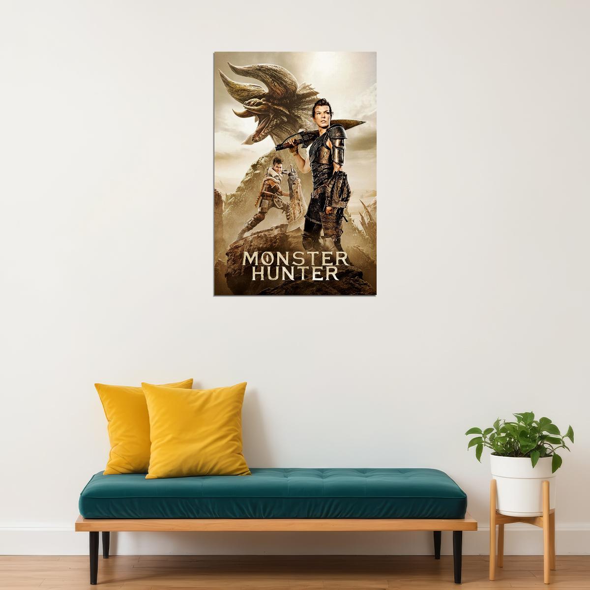 Monster Hunter Movie Milla Jovovich Fantasy Poster Wall Art Print Home Wall Decor - xonomax