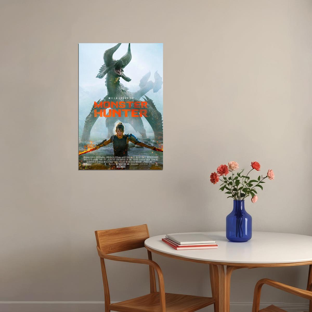 Monster Hunter Movie Milla Jovovich Poster Wall Art Print Home Wall Decor - xonomax