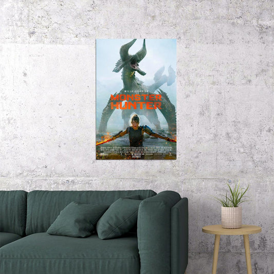 Monster Hunter Movie Milla Jovovich Poster Wall Art Print Home Wall Decor - xonomax