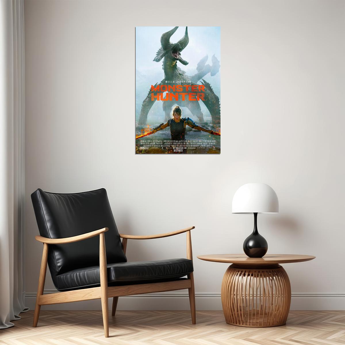 Monster Hunter Movie Milla Jovovich Poster Wall Art Print Home Wall Decor - xonomax