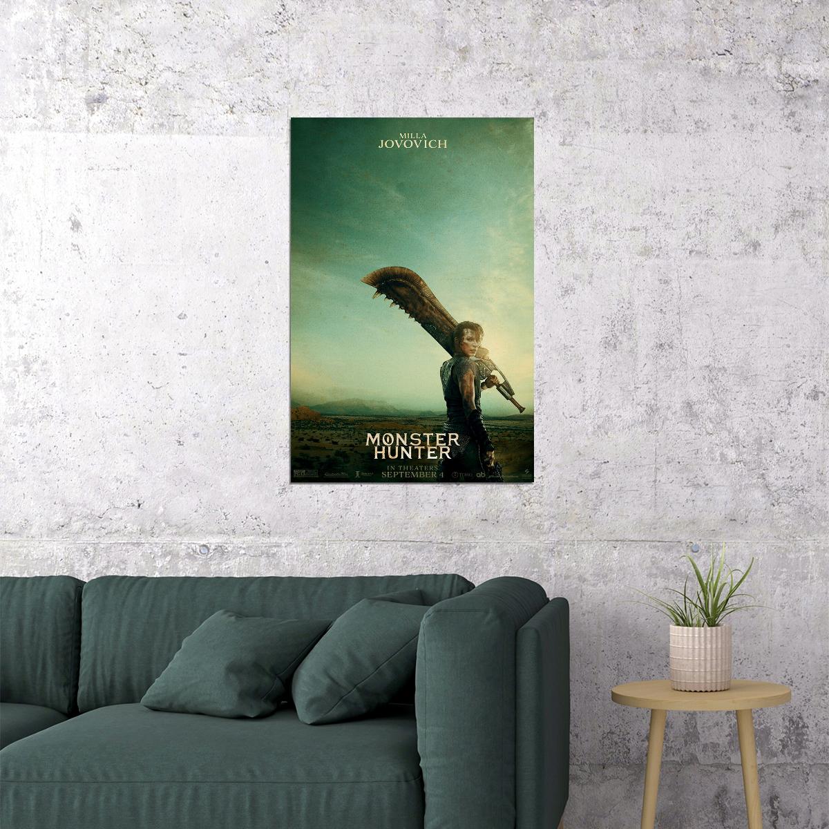 Monster Hunter Movie 2020 Tony Jaa Hot Adventure Poster Wall Art Print Home Wall Decor - xonomax