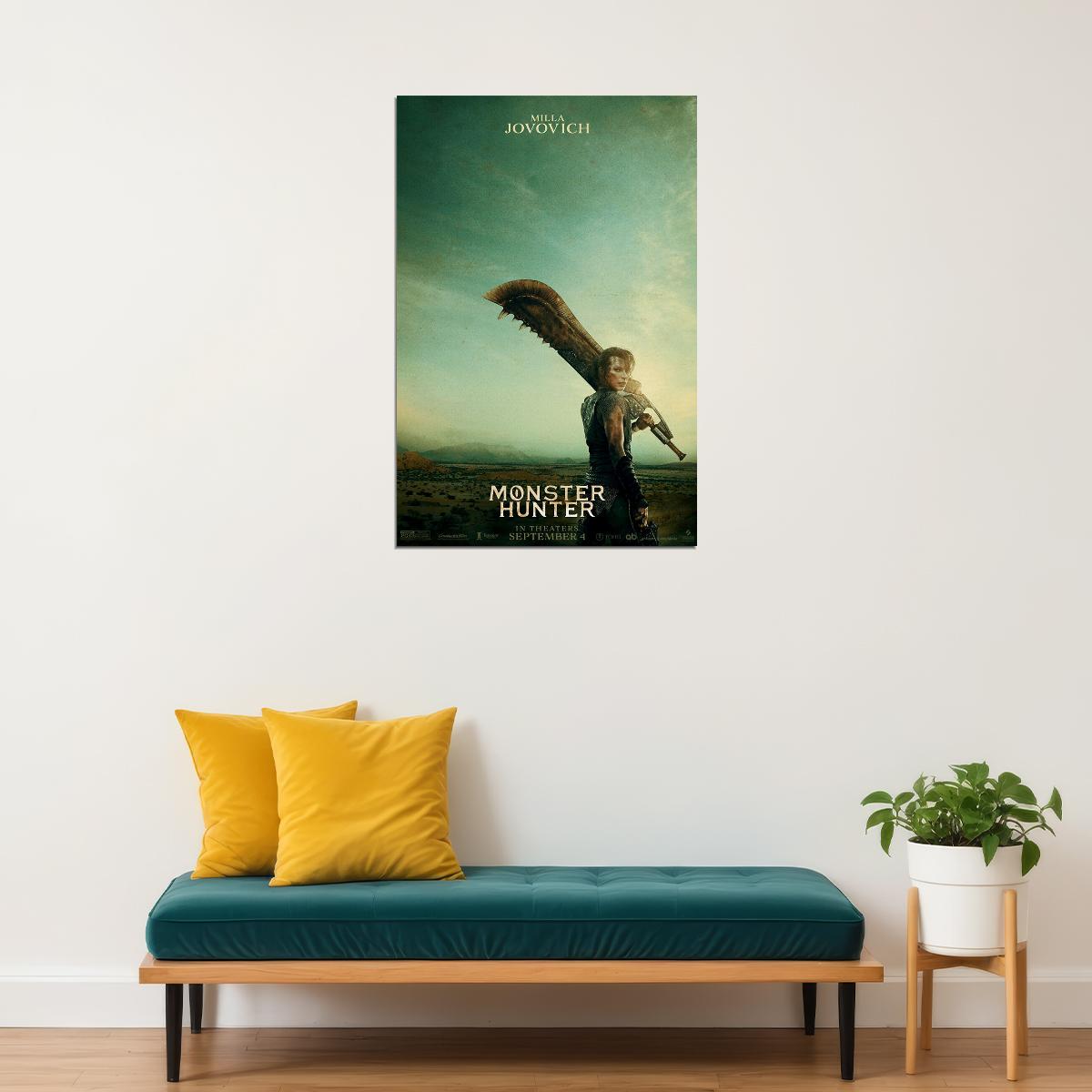 Monster Hunter Movie 2020 Tony Jaa Hot Adventure Poster Wall Art Print Home Wall Decor - xonomax