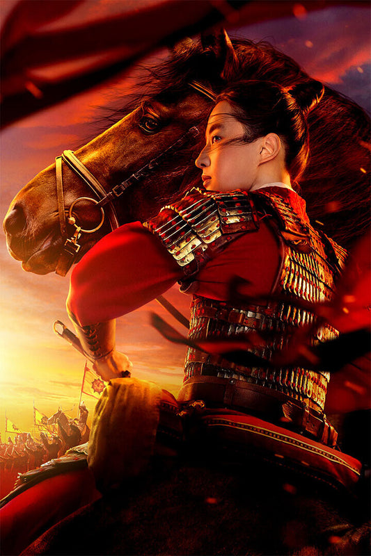 Mulan Movie 2020 Hot Girl Yifei Liu Action Poster Wall Art Print Home Wall Decor - xonomax