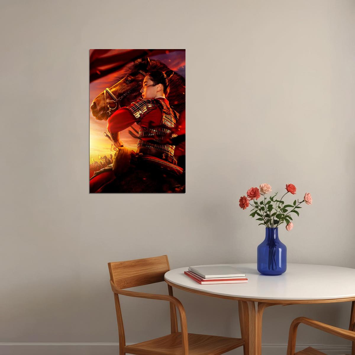 Mulan Movie 2020 Hot Girl Yifei Liu Action Poster Wall Art Print Home Wall Decor - xonomax