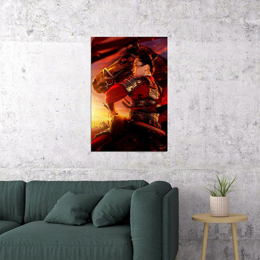 Mulan Movie 2020 Hot Girl Yifei Liu Action Poster Wall Art Print Home Wall Decor - xonomax