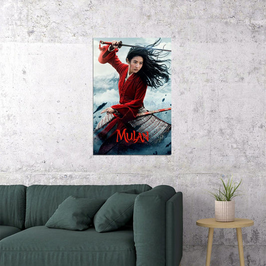 Mulan Movie 2020 Chinese Yifei Liu Warrior Adventure Poster Wall Art Print Home Wall Decor - xonomax