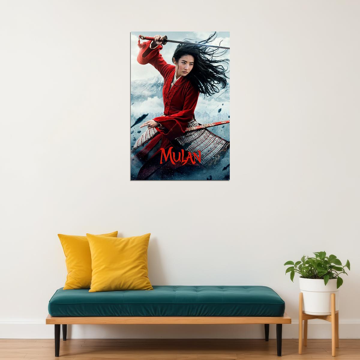 Mulan Movie 2020 Chinese Yifei Liu Warrior Adventure Poster Wall Art Print Home Wall Decor - xonomax