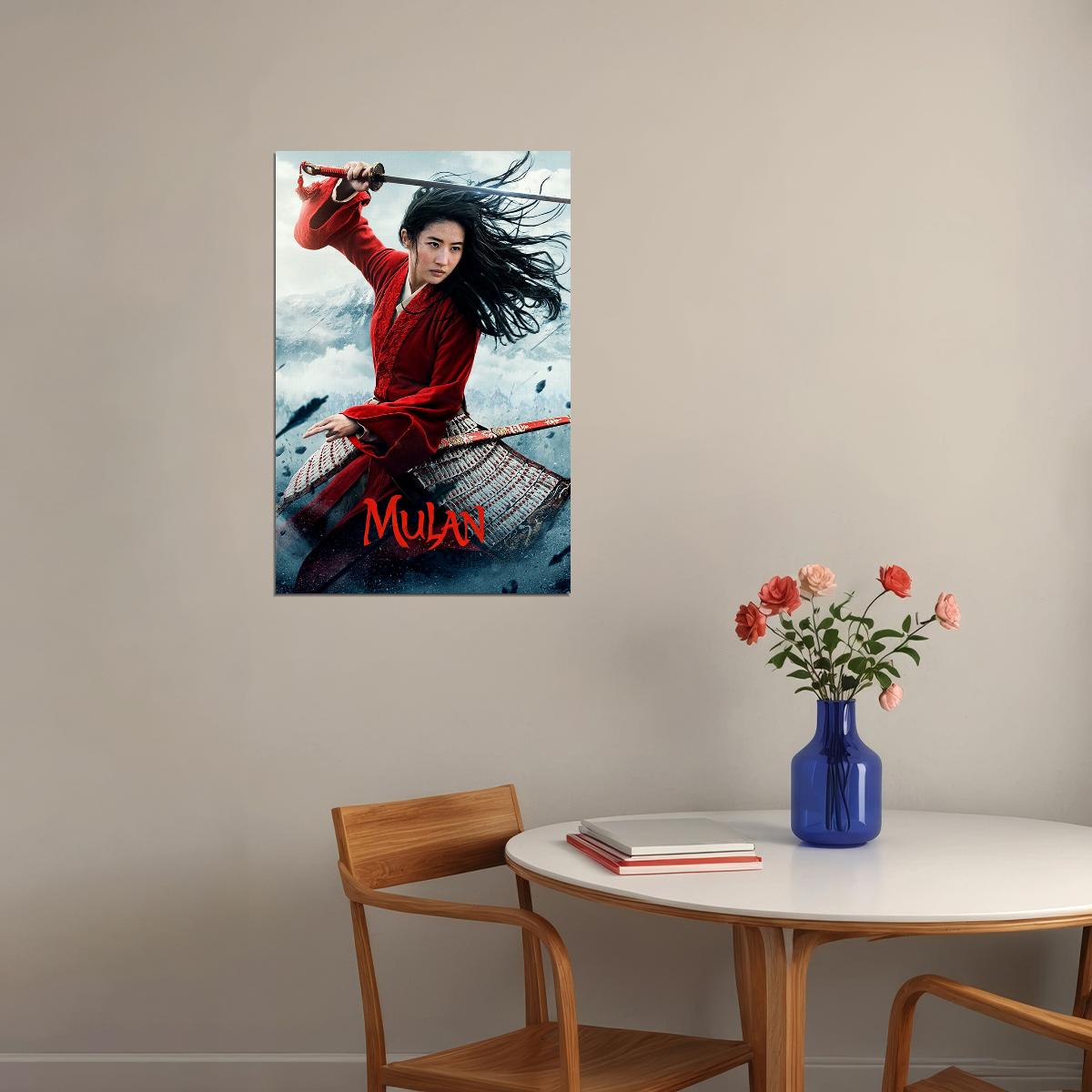 Mulan Movie 2020 Chinese Yifei Liu Warrior Adventure Poster Wall Art Print Home Wall Decor - xonomax