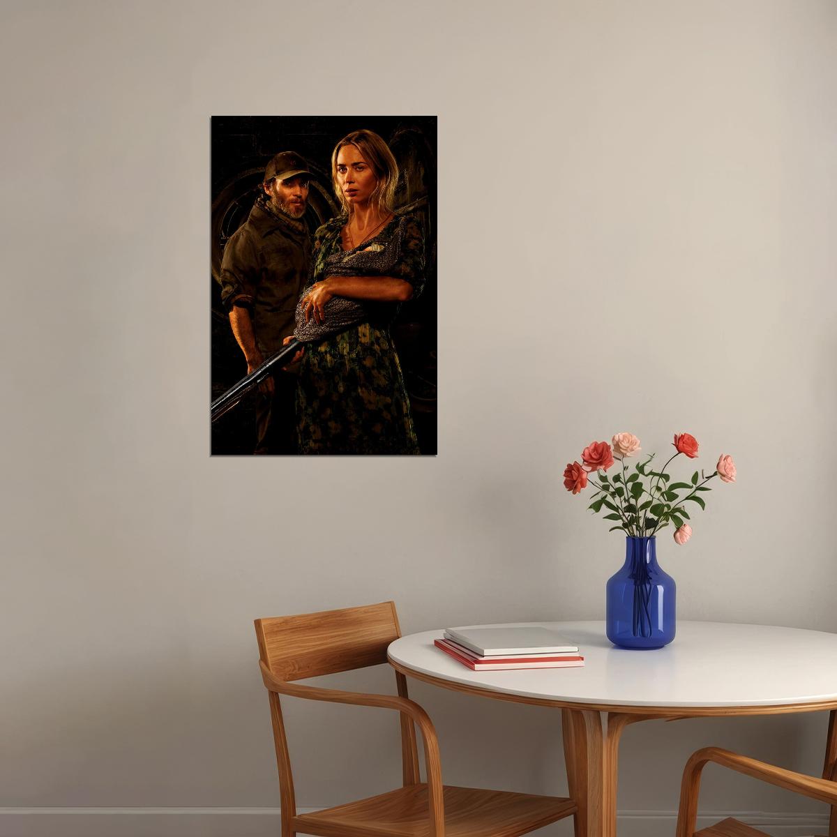 A Quiet Place Part Ii Movie Emily Blunt Horror Poster Wall Art Print Home Wall Decor - xonomax