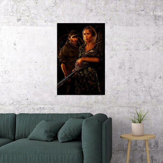 A Quiet Place Part Ii Movie Emily Blunt Horror Poster Wall Art Print Home Wall Decor - xonomax