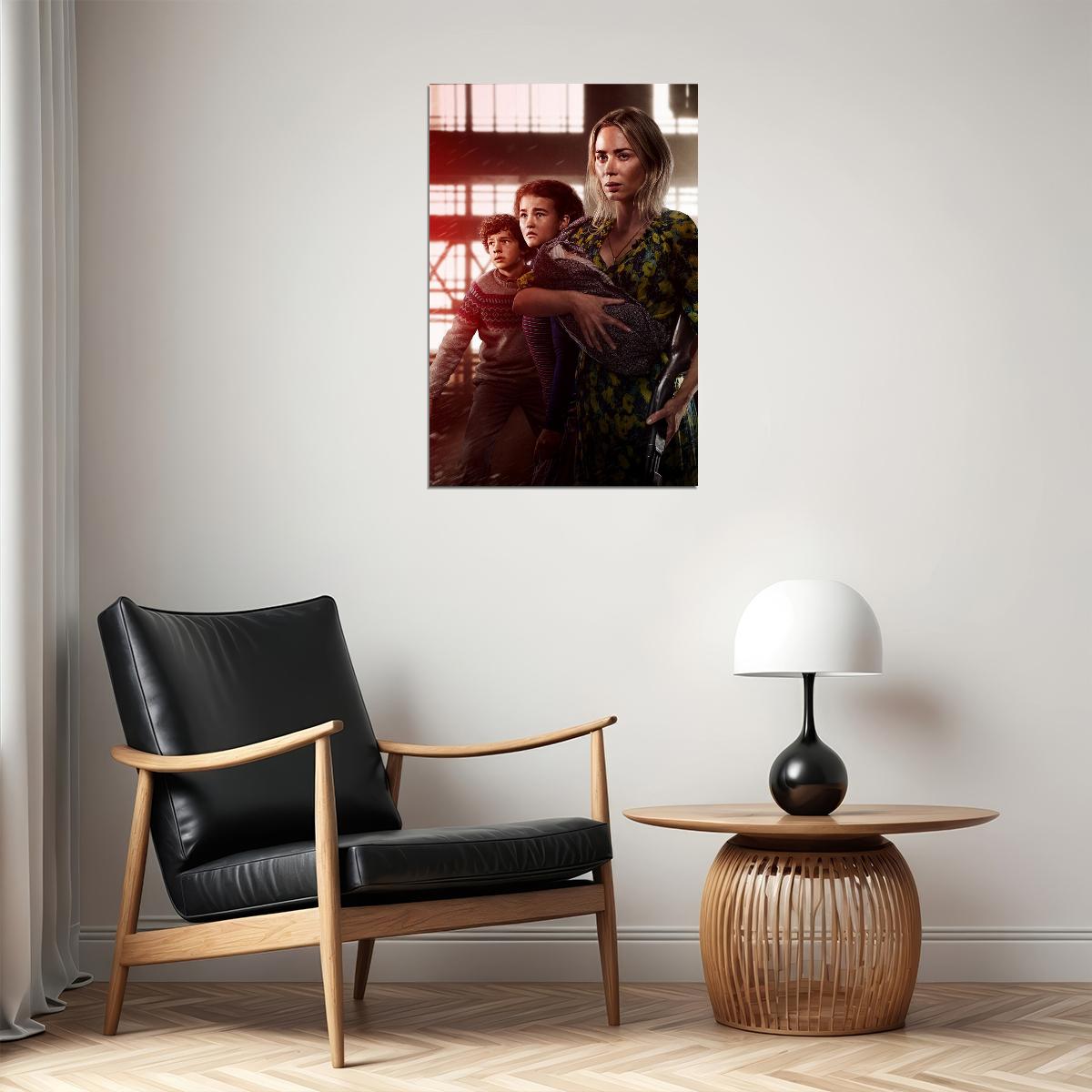 A Quiet Place Part Ii Movie Emily Blunt Horror Poster Wall Art Print Home Wall Decor - xonomax