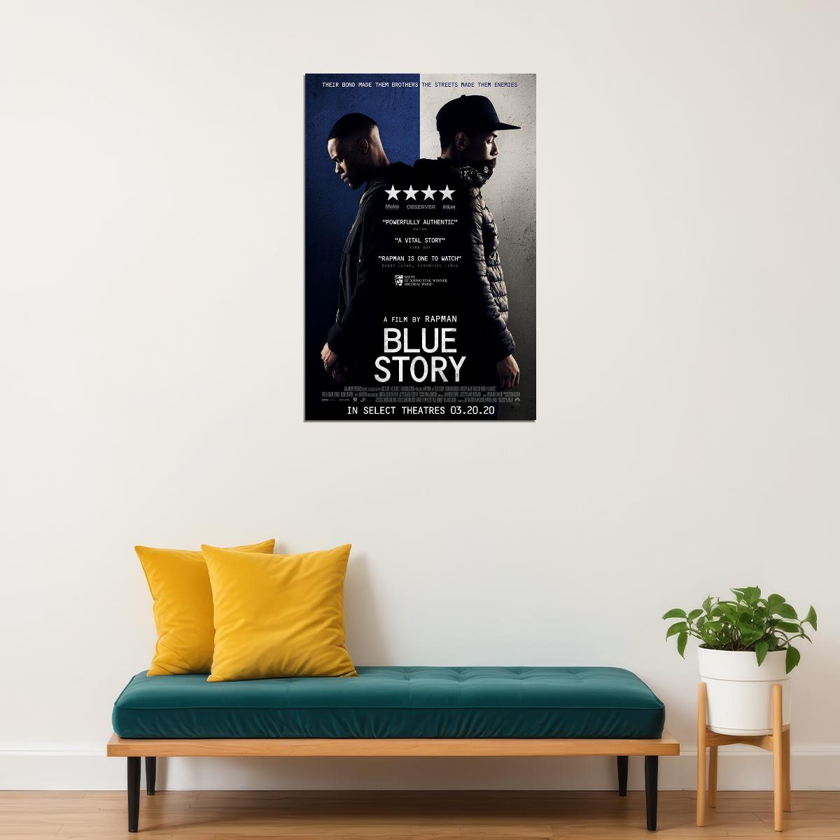 Blue Story Movie 2020 Crime Drama Poster Wall Art Print Home Wall Decor - xonomax