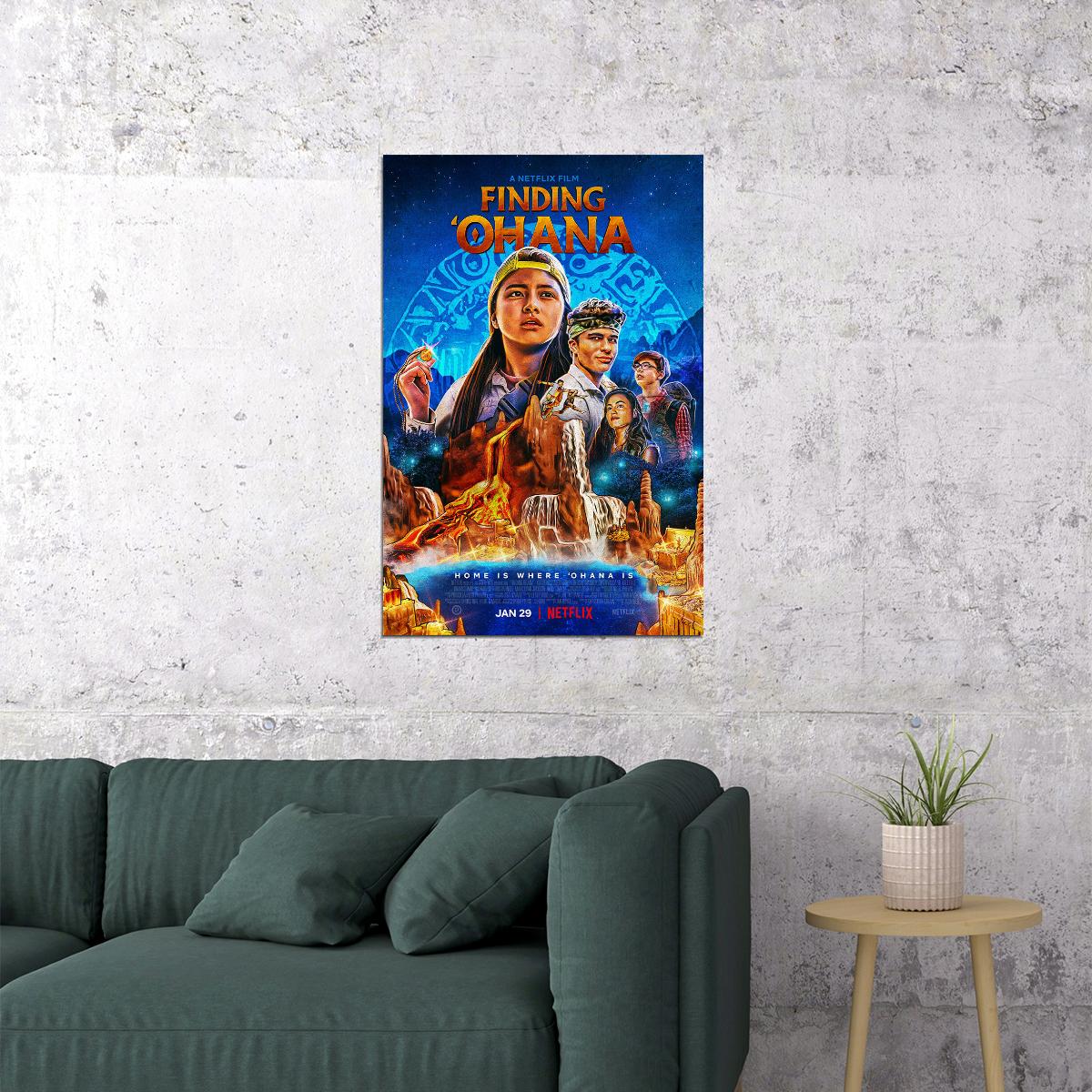 Finding Ohana Movie Action Adventure Comedy Poster Wall Art Print Home Wall Decor - xonomax