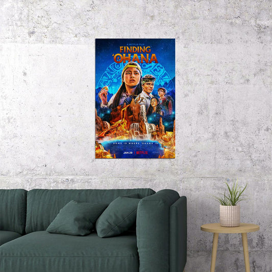 Finding Ohana Movie Action Adventure Comedy Poster Wall Art Print Home Wall Decor - xonomax