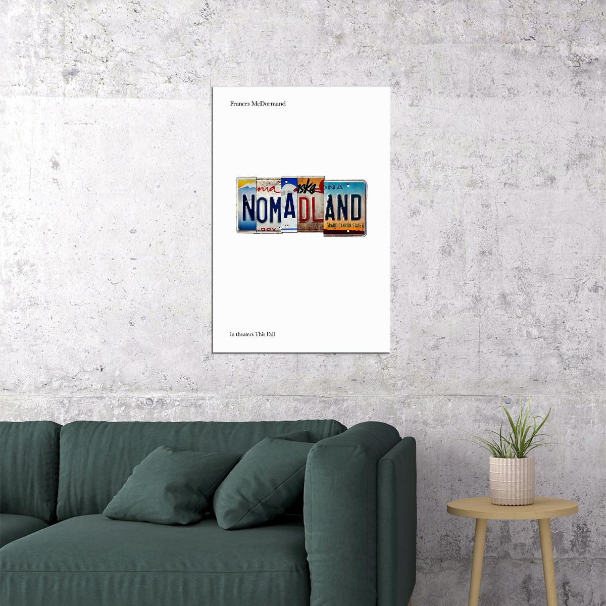 Nomadland Movie 2021 Drama Travel Poster Wall Art Print Home Wall Decor - xonomax