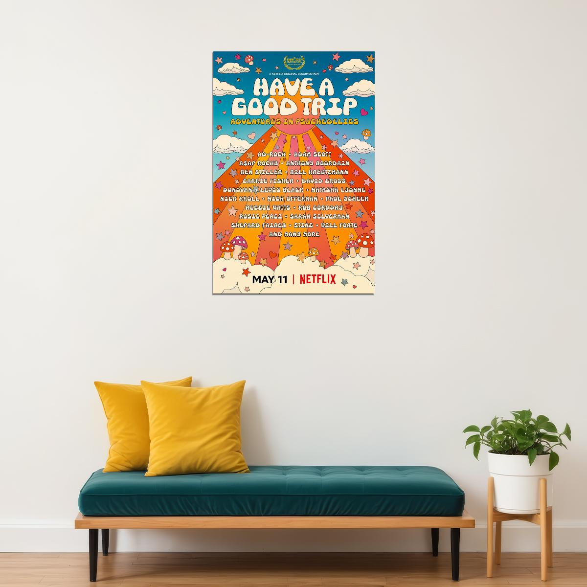 Have A Good Trip Psychedelics Tv Movie 2020 Poster Wall Art Print Home Wall Decor - xonomax
